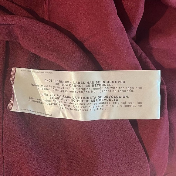 DRESS THE POPULATION CATRINE FIT & FLARE STRETCH CREPE MIDI DRESS BURGUNDY NWT - Picture 13 of 16